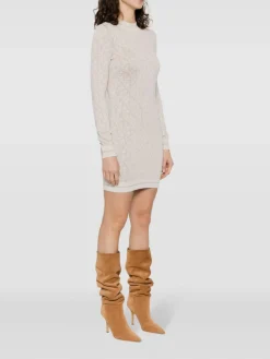 PALM ANGELS Abiti<ABITO MONOGRAM JACQUARD MINI Bianco