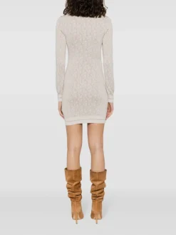 PALM ANGELS Abiti<ABITO MONOGRAM JACQUARD MINI Bianco