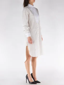 WALES BONNER Abiti<ABITO RISE CAMICIA Beige, Bianco