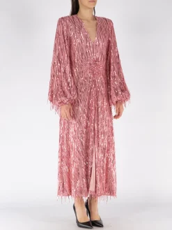 ROTATE BIRGER CHRISTENSEN Abiti<ABITO SEQUIN MIDI Rosa