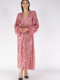 ROTATE BIRGER CHRISTENSEN Abiti<ABITO SEQUIN MIDI Rosa
