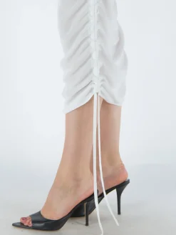 DION LEE Abiti<ABITO SHEER DRAPE Bianco