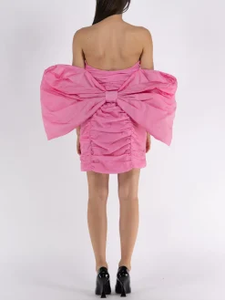 ROTATE BIRGER CHRISTENSEN Abiti<ABITO SHERE SATIN BOW Rosa