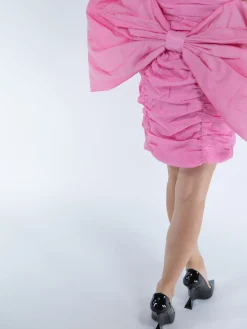 ROTATE BIRGER CHRISTENSEN Abiti<ABITO SHERE SATIN BOW Rosa