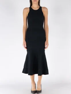 VICTORIA BECKHAM Abiti<ABITO SLEEVELESS FIT AND FLARE Nero