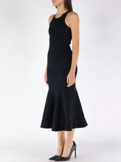 VICTORIA BECKHAM Abiti<ABITO SLEEVELESS FIT AND FLARE Nero