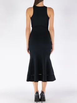 VICTORIA BECKHAM Abiti<ABITO SLEEVELESS FIT AND FLARE Nero