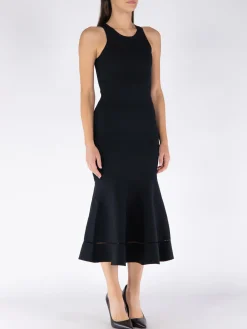 VICTORIA BECKHAM Abiti<ABITO SLEEVELESS FIT AND FLARE Nero