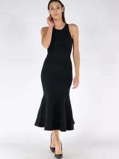 VICTORIA BECKHAM Abiti<ABITO SLEEVELESS FIT AND FLARE Nero