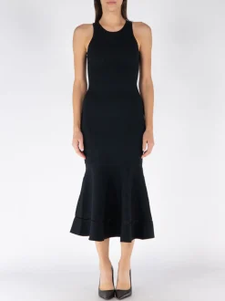 VICTORIA BECKHAM Abiti<ABITO SLEEVELESS FIT AND FLARE Nero