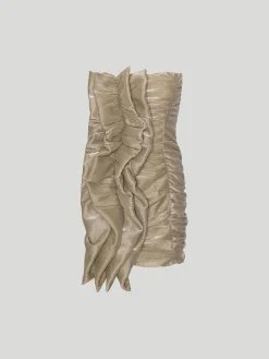 ROTATE BIRGER CHRISTENSEN Abiti<ABITO SMALL PLISSE RUCHED Giallo