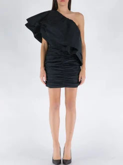 Abiti<ABITO TAFT PLEATED Nero