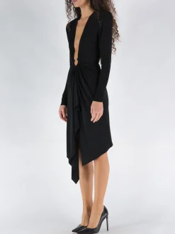 ALEXANDRE VAUTHIER Abiti<ABITO V-NECK MINI DRESS Nero