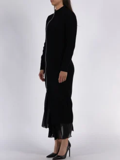 SACAI Abiti<ABITO WOOL KNIT Nero