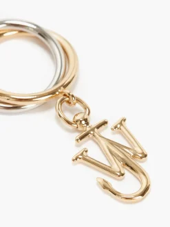 JW ANDERSON Anelli<ANELLO MULTI-LOOP ANCHOR RING Giallo