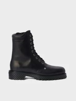 OFF-WHITE Stivali<ANFIBI COMBAT LACE UP Nero