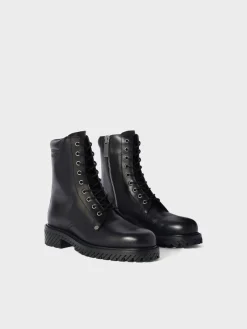 OFF-WHITE Stivali<ANFIBI COMBAT LACE UP Nero