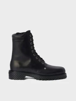 OFF-WHITE Stivali<ANFIBI COMBAT LACE UP Nero