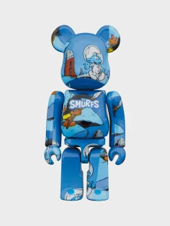 MEDICOM Accessori Decorativi<BEARBRICK 100% + 400% THE SMURFS THE ASTROSMURF Azzurro