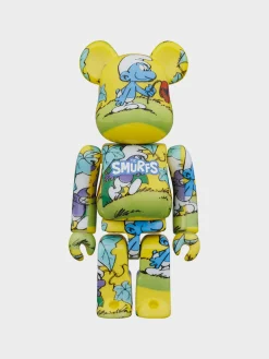 MEDICOM Accessori Decorativi<BEARBRICK 100% + 400% THE SMURFS THE PURPLE Multicolor