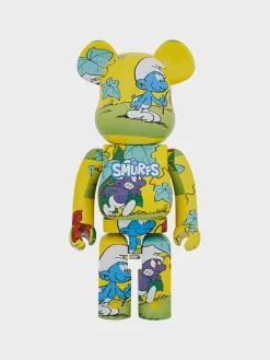 MEDICOM Accessori Decorativi<BEARBRICK 1000% THE SMURFS THE PURPLE SMURFS Multicolor