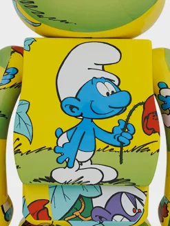 MEDICOM Accessori Decorativi<BEARBRICK 1000% THE SMURFS THE PURPLE SMURFS Multicolor
