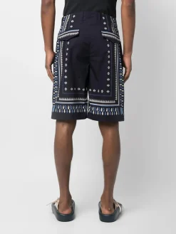 ETRO Shorts<BERMUDA COTONE STAMPA Blu