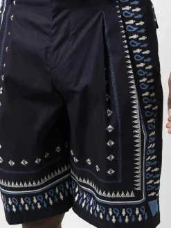 ETRO Shorts<BERMUDA COTONE STAMPA Blu