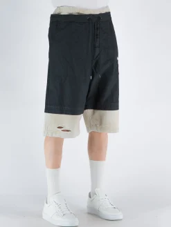 MAISON MIHARA YASUHIRO Shorts<BERMUDA LAYERED Beige, Bianco, Nero