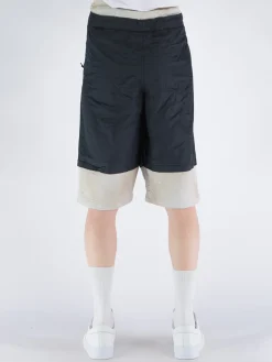 MAISON MIHARA YASUHIRO Shorts<BERMUDA LAYERED Beige, Bianco, Nero