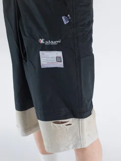 MAISON MIHARA YASUHIRO Shorts<BERMUDA LAYERED Beige, Bianco, Nero