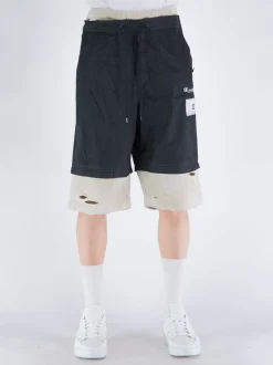 MAISON MIHARA YASUHIRO Shorts<BERMUDA LAYERED Beige, Bianco, Nero