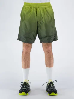 44 LABEL Shorts<BERMUDA LOTUS SPRAY Verde