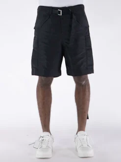 SACAI Shorts<BERMUDA NYLON TWILL Nero