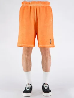 MARCELO BURLON Shorts<BERMUDA SUNSET CROSS OVER Arancione