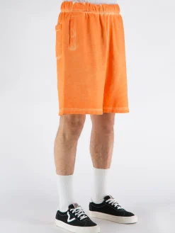 MARCELO BURLON Shorts<BERMUDA SUNSET CROSS OVER Arancione
