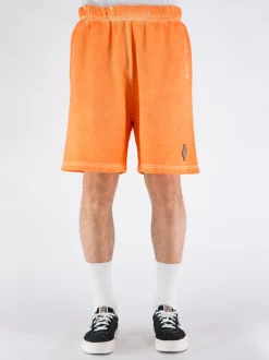 MARCELO BURLON Shorts<BERMUDA SUNSET CROSS OVER Arancione