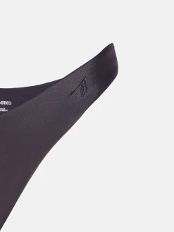 THE ATTICO Costumi Da Bagno<BIKINI A FASCIA DRAPPEGGIATO Nero