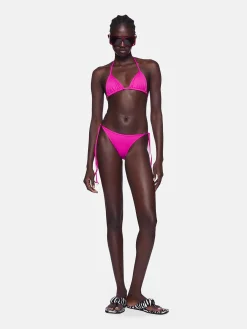 Costumi Da Bagno<BIKINI A TRAINGOLO IN LYCRA Fuxia