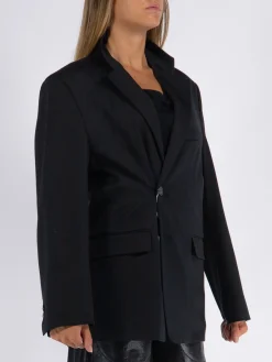 MM6 MAISON MARGIELA Giacche<BLAZER MONOPETTO Nero