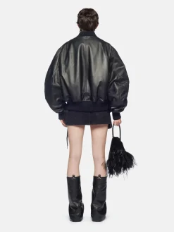 THE ATTICO Giacche<BOMBER ANJA Nero