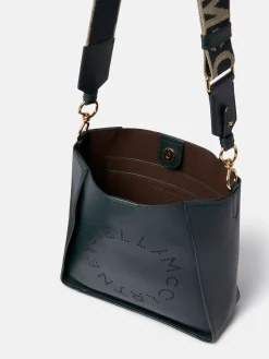STELLA McCARTNEY Borse A Spalla<BORSA A SPALLA CON LOGO STELLA Marrone