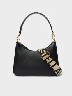 STELLA MCCARTNEY Borse A Spalla<BORSA A TRACOLLA CON LOGO Nero
