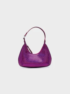 Borse A Spalla<BORSA BABY AMBER FUCHSIA DISCO DOT LEATHER Fuxia
