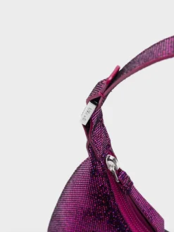 Borse A Spalla<BORSA BABY AMBER FUCHSIA DISCO DOT LEATHER Fuxia