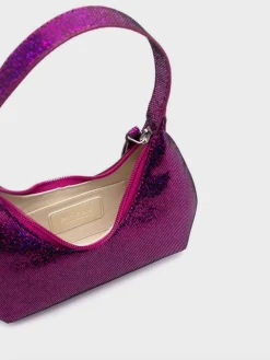 Borse A Spalla<BORSA BABY AMBER FUCHSIA DISCO DOT LEATHER Fuxia