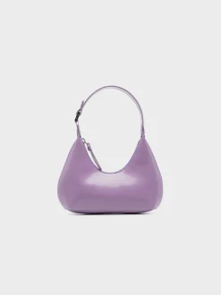 BY FAR Borse A Spalla<BORSA BABY PURPLE HAZE SEMI PATENT LEATHER Viola