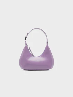 BY FAR Borse A Spalla<BORSA BABY PURPLE HAZE SEMI PATENT LEATHER Viola