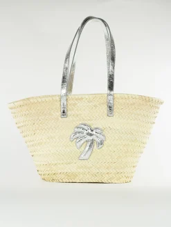PALM ANGELS Borse Shopping<BORSA BUCKET Beige