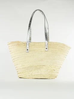 PALM ANGELS Borse Shopping<BORSA BUCKET Beige
